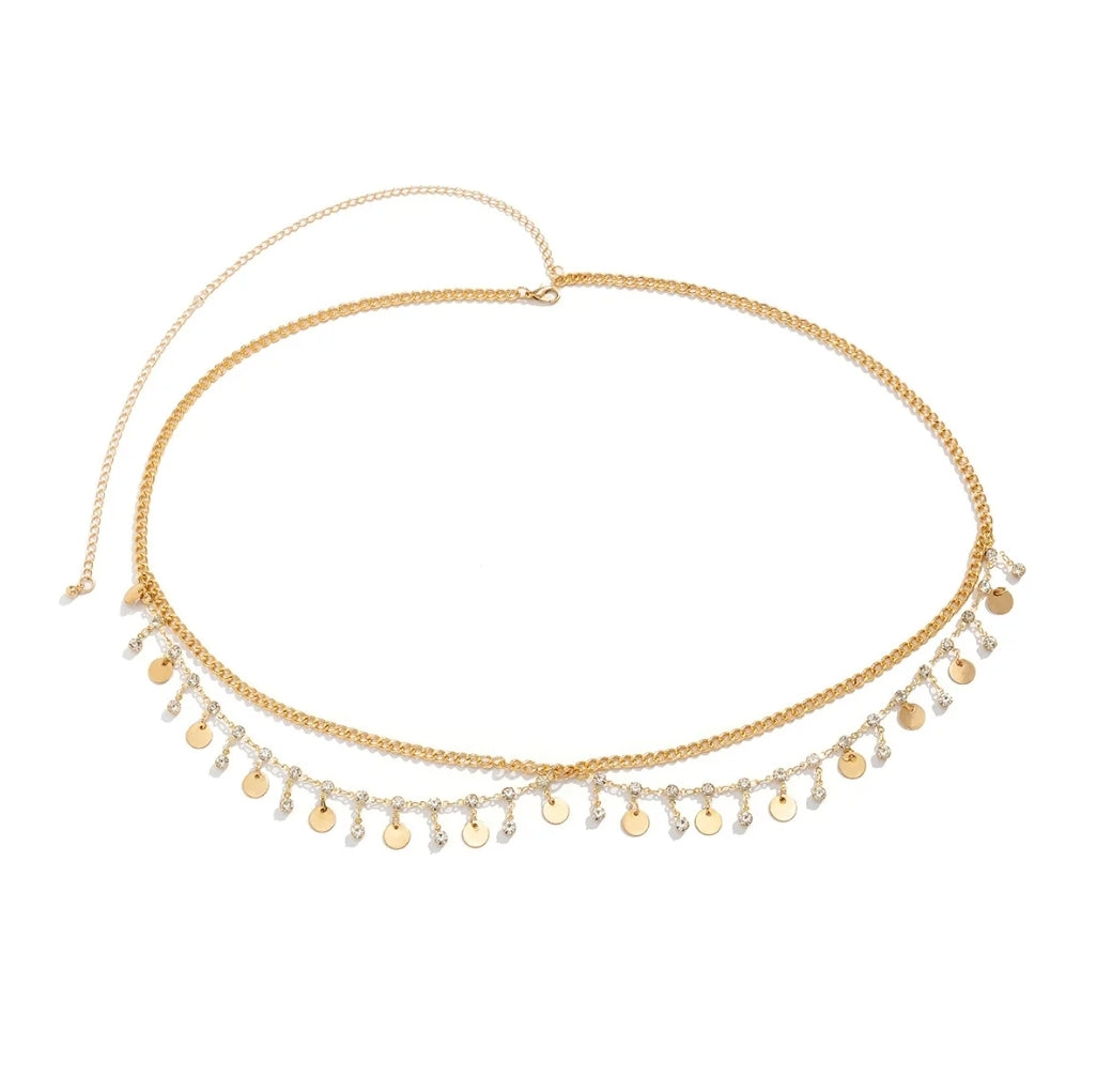 pole dance belly chain, pole dancer gift, pole dance jewellery, pole fitness accessories, gold belly chain, adjustable waist chain, pole outfit accessory,