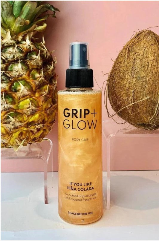Grip + Glow Dewy/Tacky Body Grip - If You Like Pina Colada, Pole Dance, Pole Grip, Pole Fitness, Pole Grip aids, Grip + Glow bottle Pina Colada