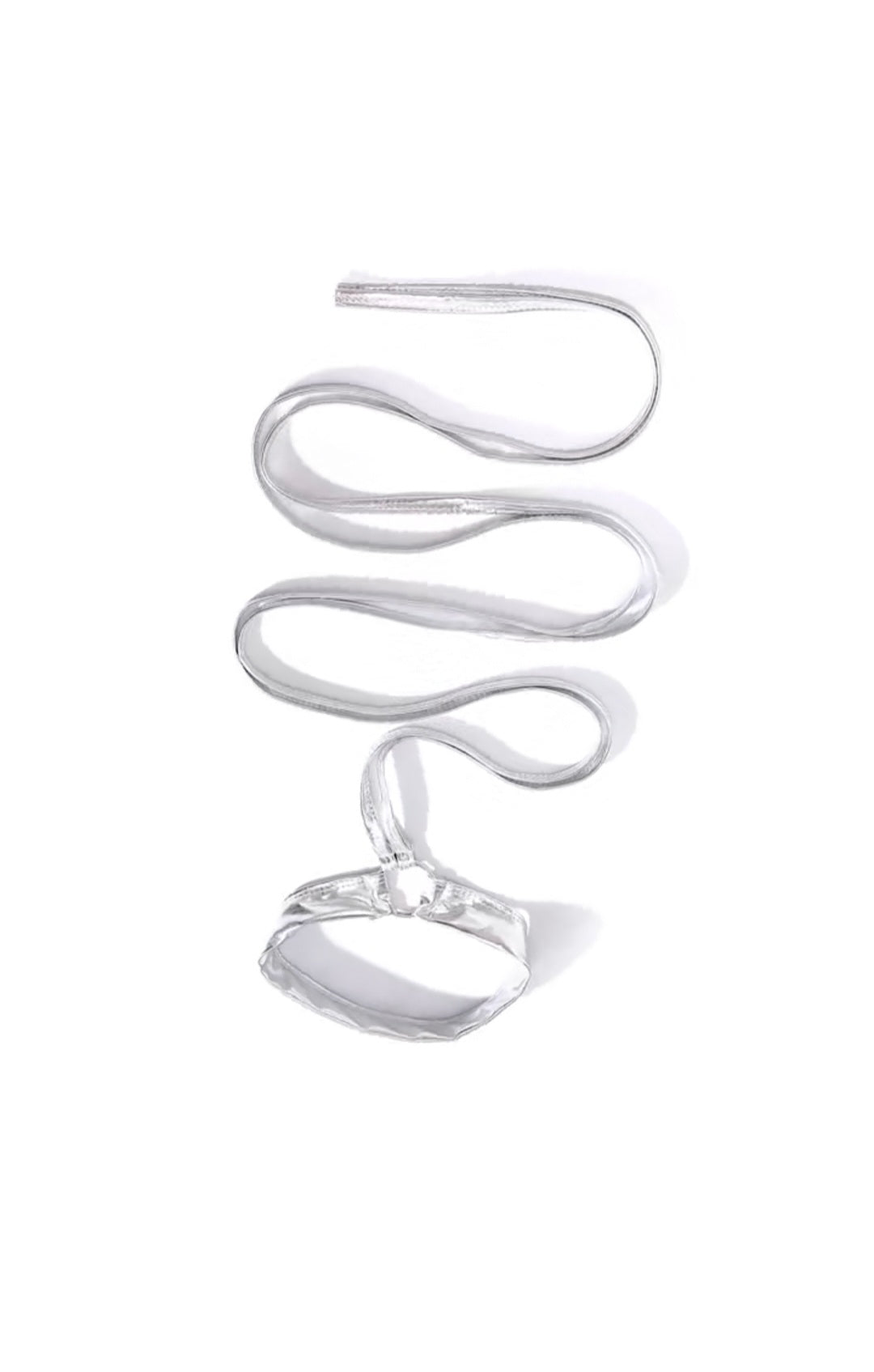 Adjustable Sexy Silver Leg Wraps