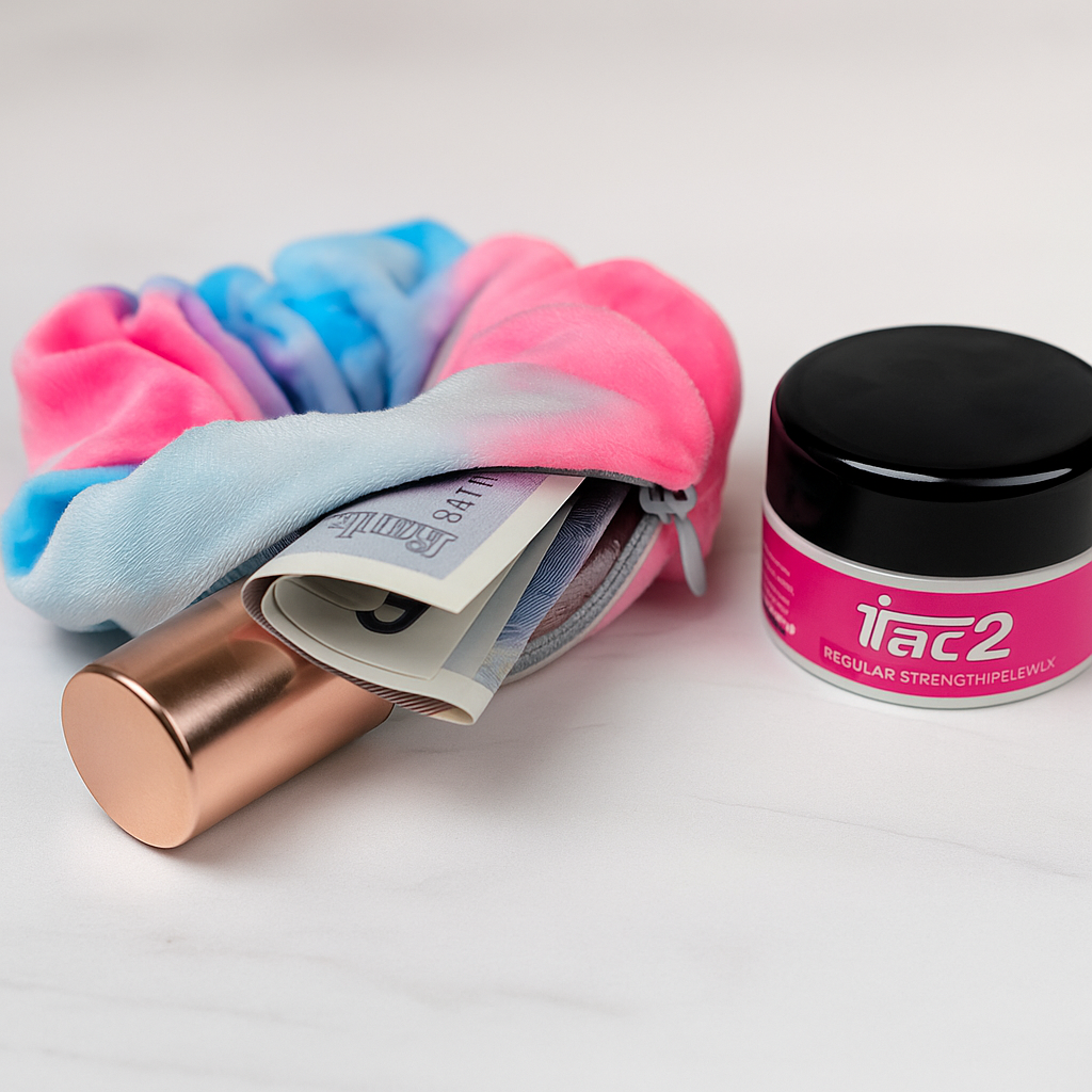 🤐✨ SECRET'S OUT: Introducing Pole Soul Zipper Scrunchies – Where Style Meets Security!