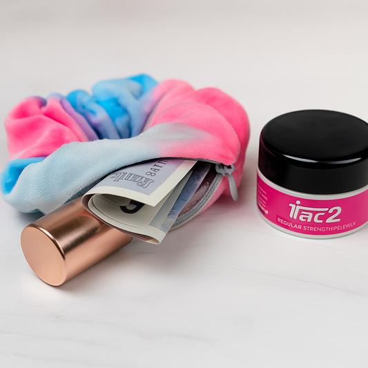 🤐✨ SECRET'S OUT: Introducing Pole Soul Zipper Scrunchies – Where Style Meets Security!