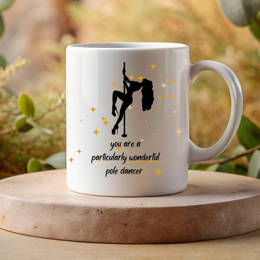 Introducing the Elegant Pole Dancer Ceramic Mug – The Perfect Pole Dance Gift!