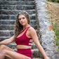 Crimson Blaze Strappy Pole Top