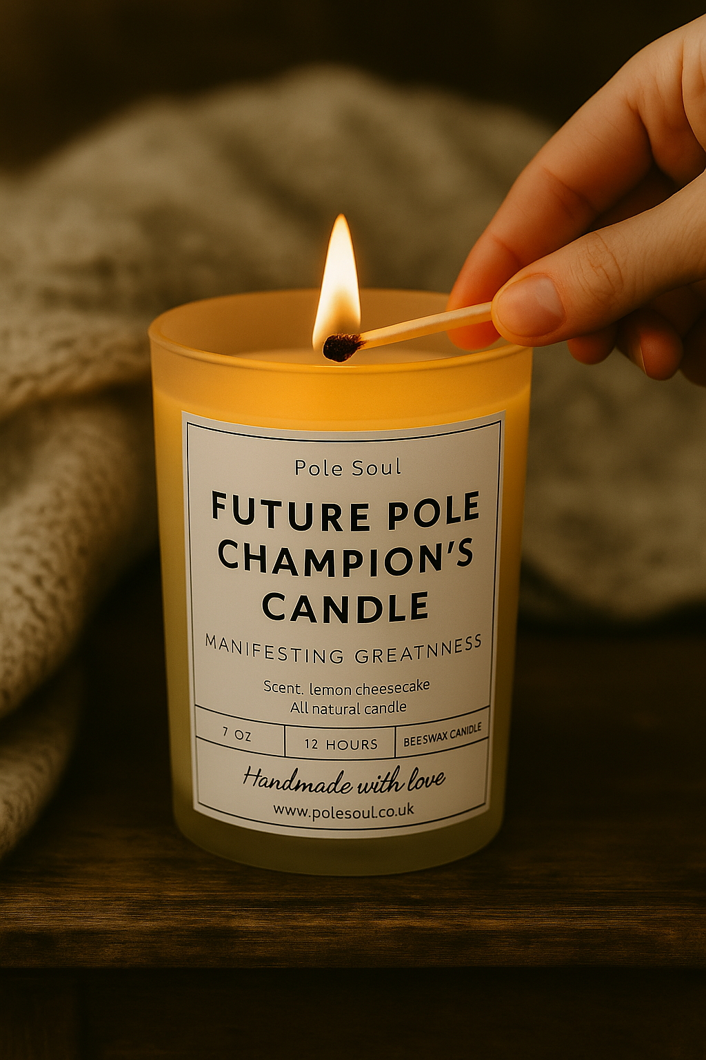 pole dancer candle, pole dance gift, scented candles for dancers, dancer gift candle, scented soy wax candle, studio ambiance candle, performance candle, luxury candle gift set, eco friendly candle, clean burning candle, beeswax candle