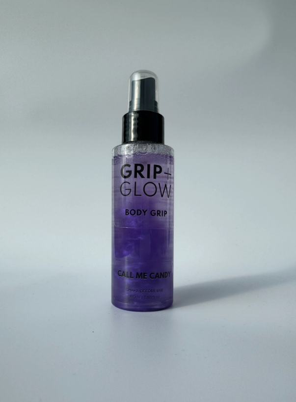 Call Me Candy, Pole dance grip, Body grip for pole fitness. Grip + Glow Body grip bottle. Allergen free pole grip, Grip + Glow Call me Candy,