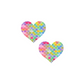 Mermaid Glitter Heart Nipple Pasties – Reusable, Skin-Safe & Breathable Nipple Covers for Pole Dance, Festivals & Burlesque
