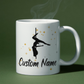 Elegant Pole Dancer Mug, Pole Dancer Gift, pole dancer gifts, gifts for pole dancers, pole dance accessories, pole fitness gifts, pole dance presents, pole fitness accessories, pole dancer gift ideas, unique gifts for pole dancers, pole dance Christmas gifts, pole dance birthday gift, pole dancing merch, pole themed gifts, pole dance gift box, gifts for aerialists