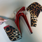 Pole Mom Design Cat's Eye (Dark Leopard) Heel Skins – Premium Pole Shoe Wraps
