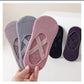 2 pack pole dance grip socks with ballet straps in Black & Grey, Lilac & Purple, Pink & Light Pink – Non-slip socks for pole fitness and yoga.