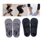 2 pack pole dance grip socks with ballet straps in Black & Grey, Lilac & Purple, Pink & Light Pink – Non-slip socks for pole fitness and yoga.