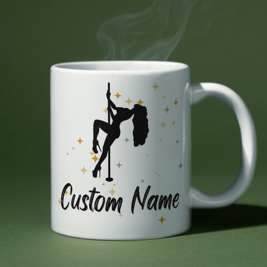 Elegent Pole Dancer Mug, Pole Dancer Gift, pole dancer gifts, gifts for pole dancers, pole dance accessories, pole fitness gifts, pole dance presents, pole fitness accessories, pole dancer gift ideas, unique gifts for pole dancers, pole dance Christmas gifts, pole dance birthday gift, pole dancing merch, pole themed gifts, pole dance gift box, gifts for aerialists
