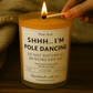 Beeswax candle, gift for pole dancers, dry hands, pole dancing gift, funny pole gift