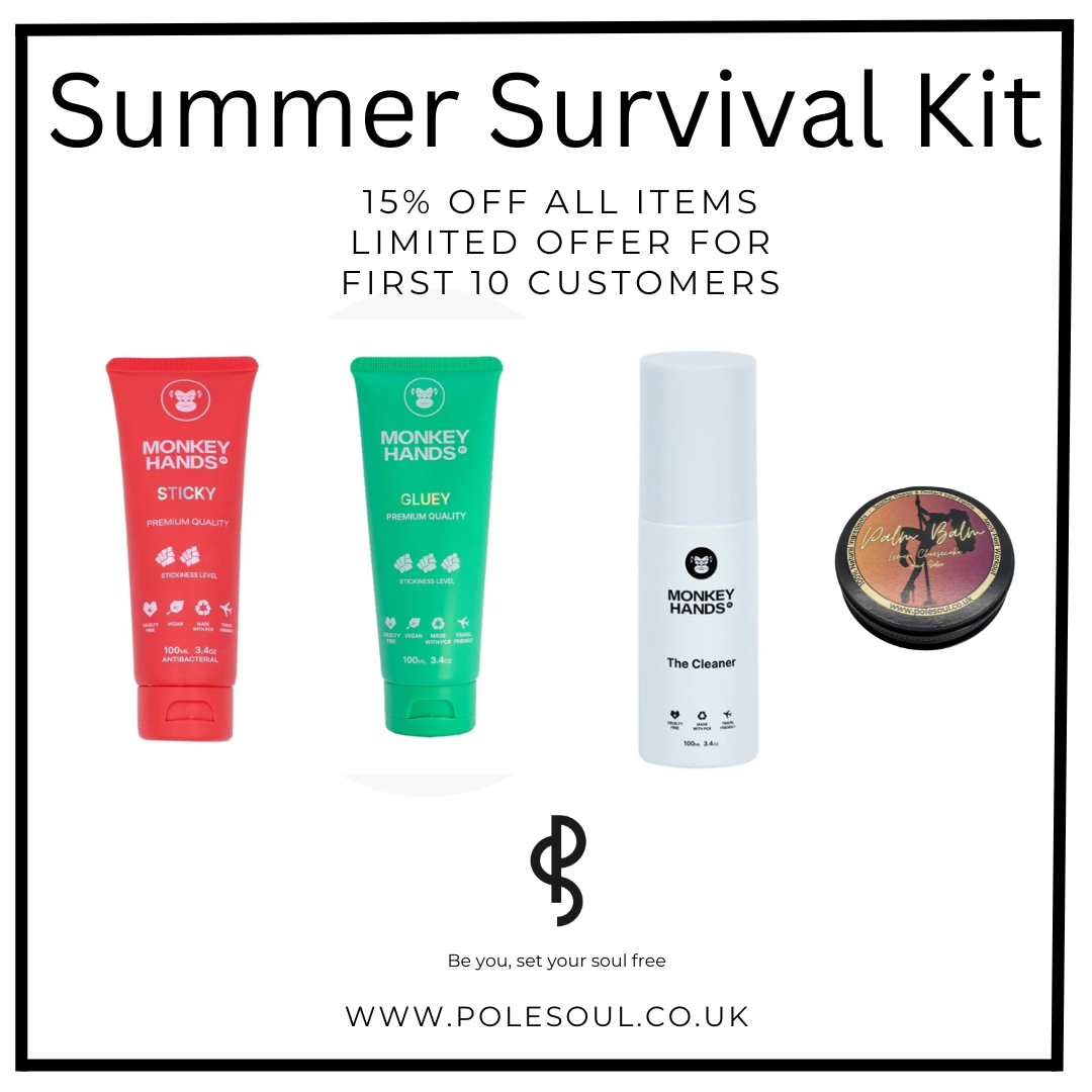 Monkey Hands Summer Survival Kit – Sticky, Gluey, The Cleaner & Lemon Cheesecake Palm Balm (Limited Edition)