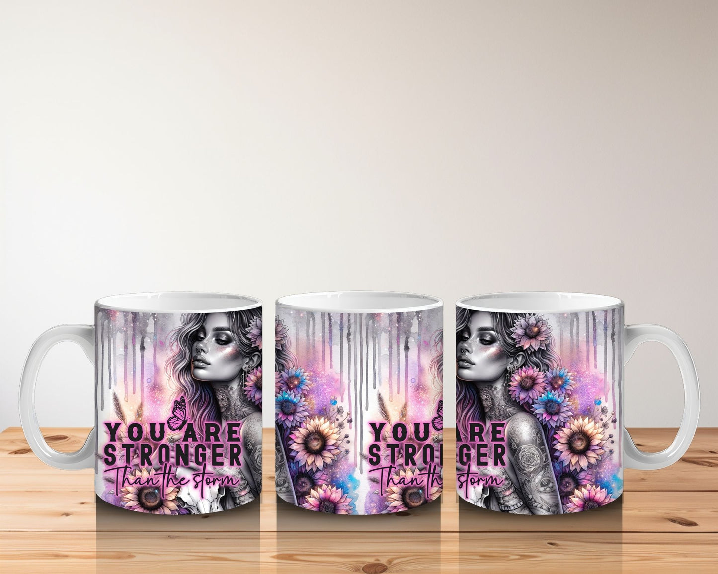 You Are Stronger than the storm – Empowerment & Positivity Mug