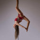 Victory set Garter and Cheeky shorts - Ravishing Red