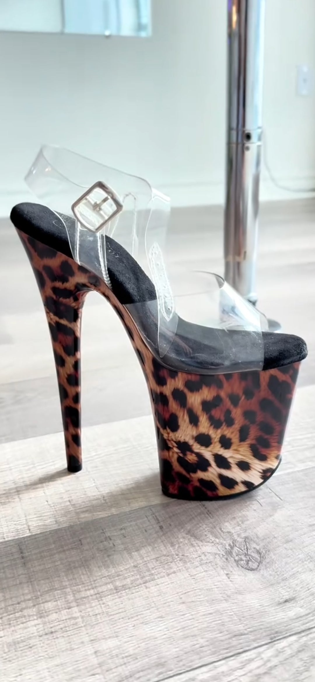 Pole Mom Design Cat's Eye (Dark Leopard) Heel Skins – Premium Pole Shoe Wraps