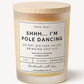 pole dancing gifts, gift for pole dancer, beeswax candle